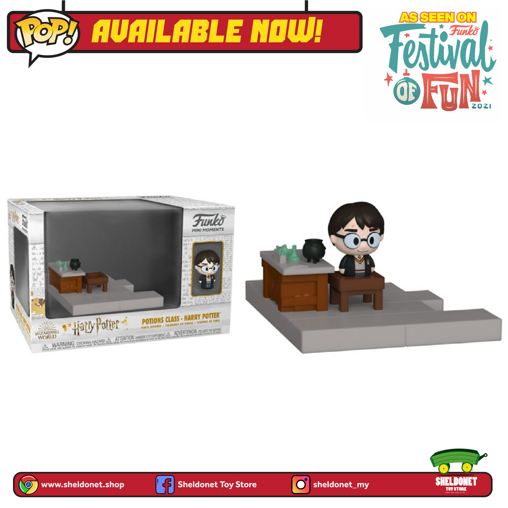 Mini Moments: Harry Potter 20th Anniversary - Harry Potter With Potion Class Diorama - Sheldonet Toy Store