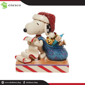 Enesco: Peanuts By Jim Shore - Santa Snoopy with List