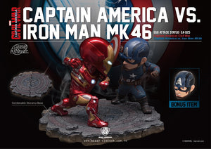 Captain America: Civil War - Captain America & Iron Man Mark 46 Statue EA-025 - Sheldonet Toy Store