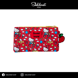 Loungefly: Hello Kitty 50Th Anniversary - Classic All Over Print Nylon Pouch Wristlet