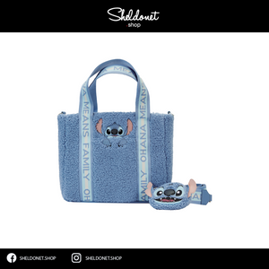 Loungefly: Disney - Stitch Plush Tote Bag With Coin Bag
