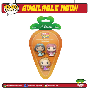 Carrot Pocket Pop!: Disney- Jasmine,Rapunzel & Ariel (3-Pack)