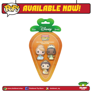 Carrot Pocket Pop!: Disney - Tiana,Belle & Cinderella (3-Pack)