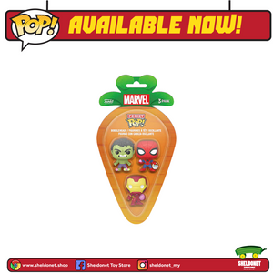 Carrot Pocket Pop!: Marvel - Spider-Man,Hulk & Iron Man (3-Pack)