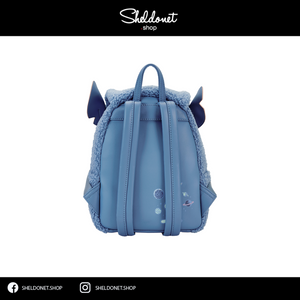 Loungefly: Disney - Stitch Plush Pocket Mini Backpack