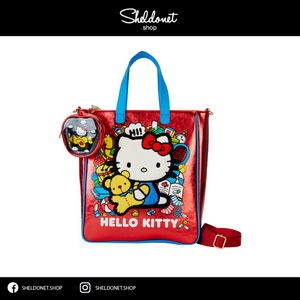 Loungefly: Hello Kitty 50Th Anniversary - Metallic Tote Bag With Coin Bag