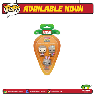 Carrot Pocket Pop!: Marvel - Star-Lord,Groot & Rocket (3-Pack)