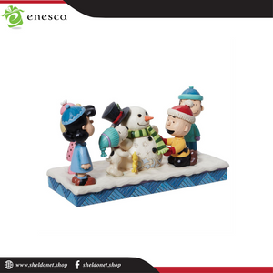 Enesco: Peanuts By Jim Shore - Peanuts Gang Building Snowman