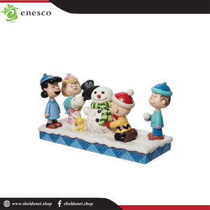 Enesco: Peanuts By Jim Shore - Peanuts Gang Building Snowman