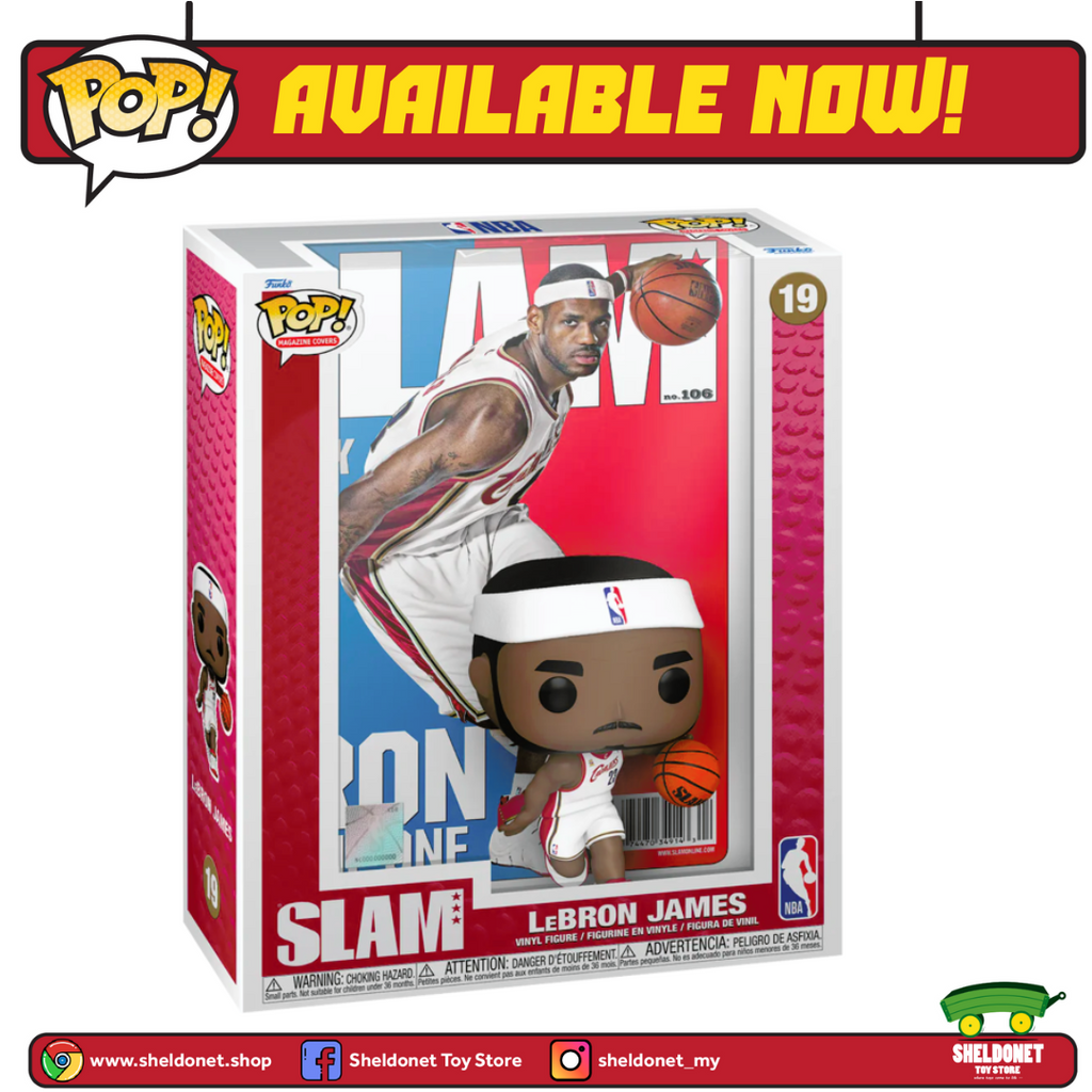 [IN-STOCK] Pop! NBA Cover: NBA: Basketball - LeBron James SLAM