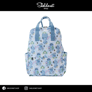 Loungefly: Disney's Lilo And Stitch - Springtime Stitch All Over Print Full Size Nylon Backpack