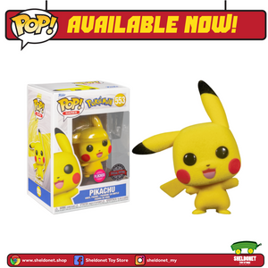 Pop! Games: Pokemon - Pikachu (Waving) (Flocked) [Exclusive]