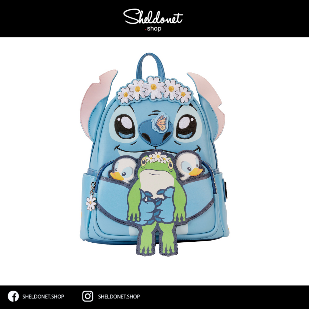 Loungefly: Disney's Lilo And Stitch - Springtime Stitch Cosplay Mini Backpack