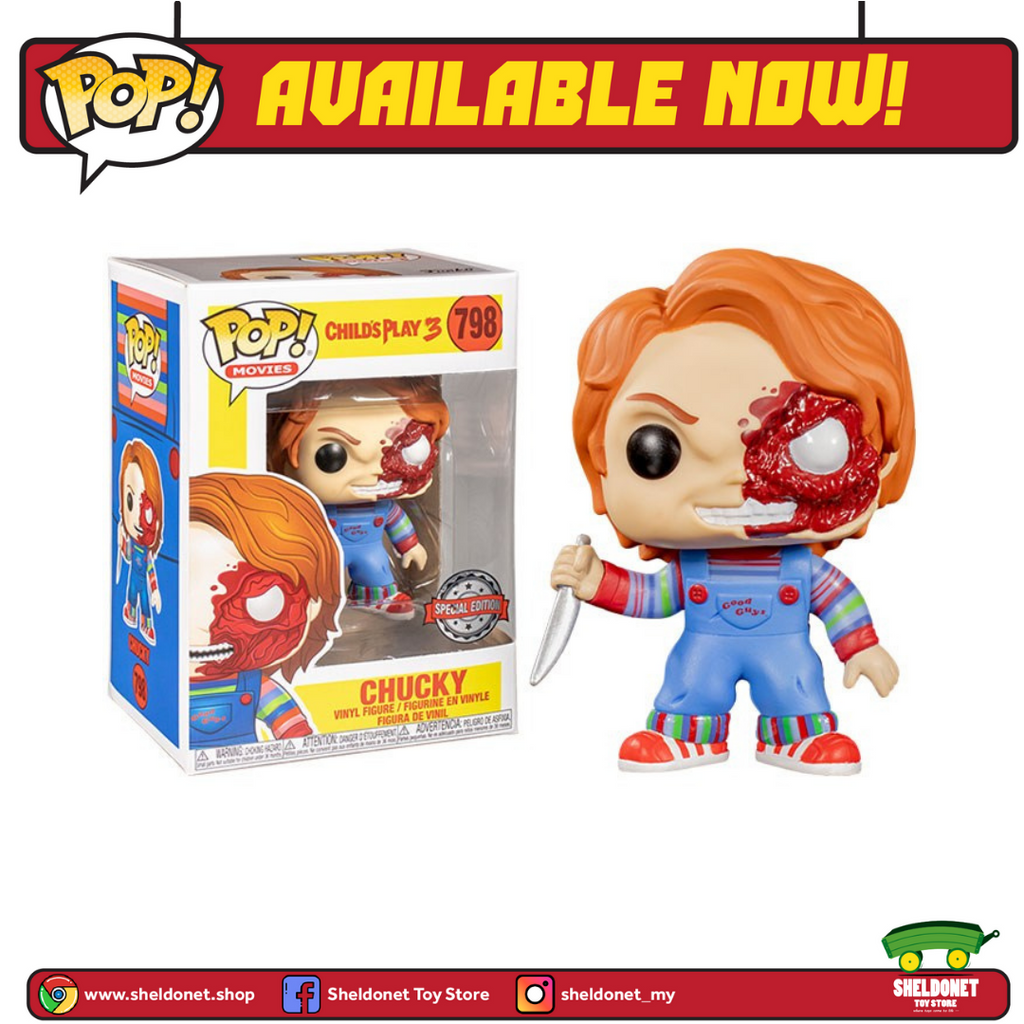 Pop! Movies: Child's Play 3 - Chucky Battle Damaged [Exclusive]