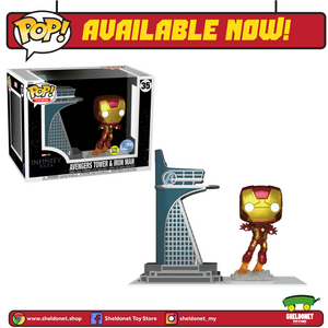 Pop! Town: Avengers: Infinity Saga - Avengers Tower & Iron Man (Glow In The Dark) [Exclusive]