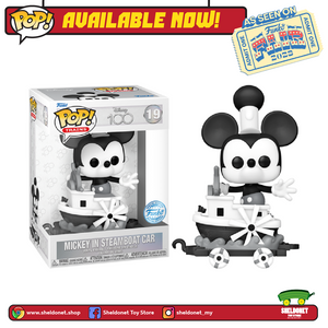 [IN-STOCK] Pop! Rides: Disney 100 - Mickey On Steamboat Car [Exclusive] [FUNKO FAIR 2023]