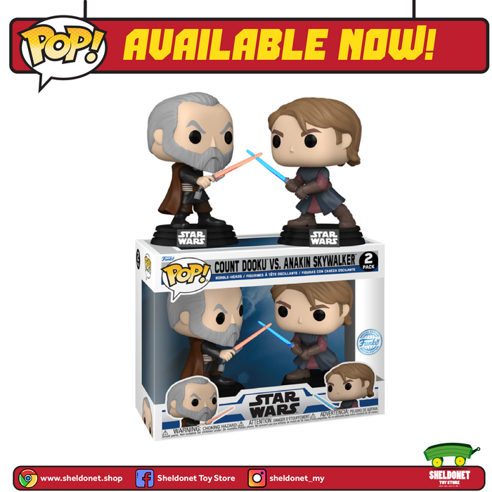 Pop! Star Wars: Star Wars: The Clone Wars - Anakin Skywalker & Count Dooku 2-Pack [Exclusive]