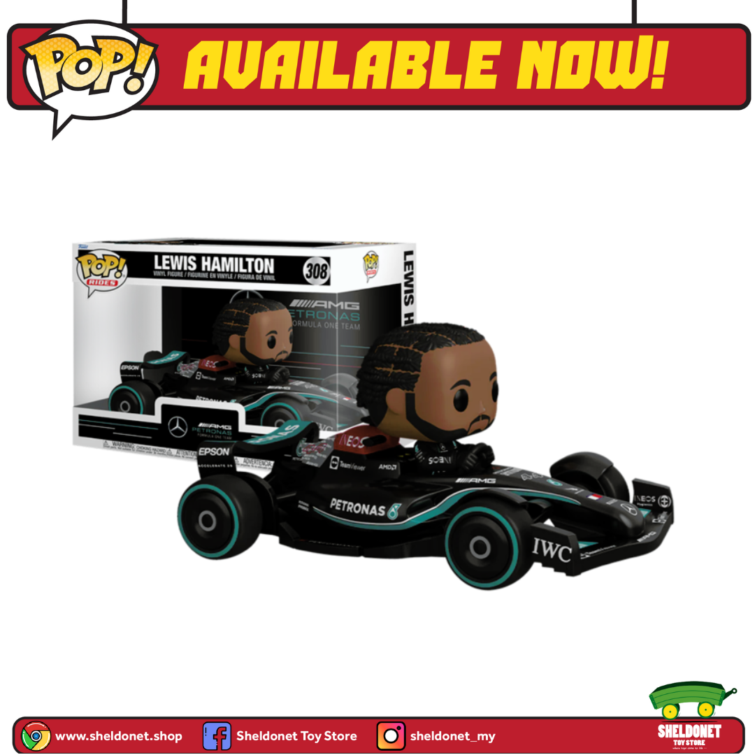 Funko POP! Rides Lewis Hamilton with Racing Car Vinyl Figure 308