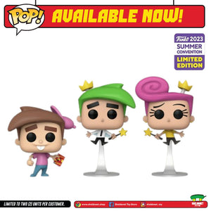 Pop! TV: The Fairy Oddparents - Timmy, Cosmo And Wanda (3-Pack) [Summer Convention Exclusive 2023]
