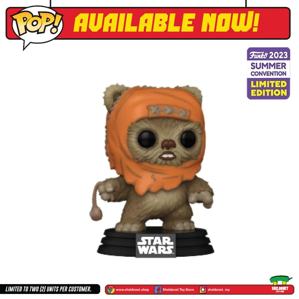 Pop! Star Wars:  Return Of The Jedi - Wicket With Slingshot [Summer Convention Exclusive 2023]