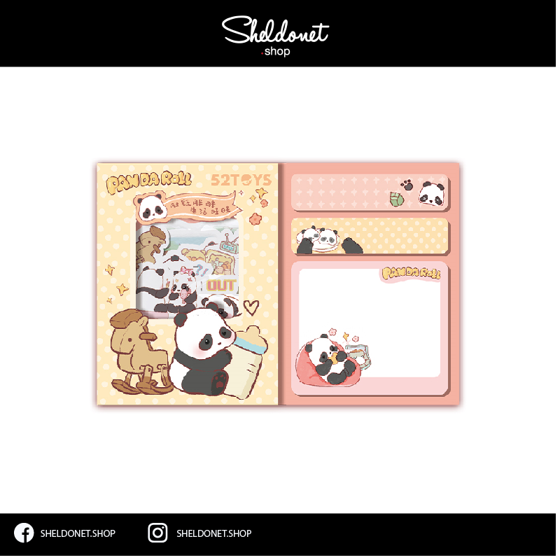 52TOYS: Panda Roll - Comic Series - Stickers and Sticky Note Set
