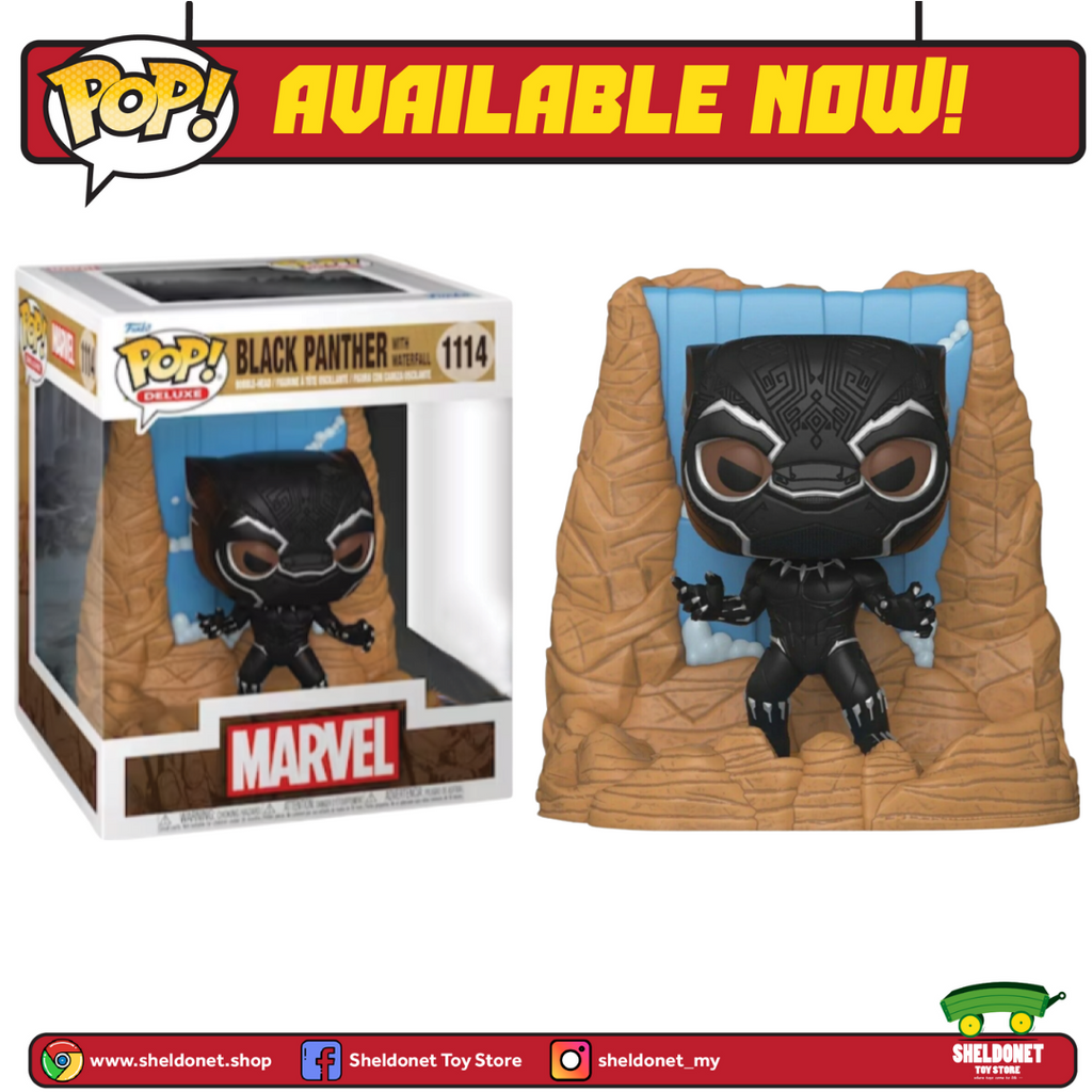Pop! Deluxe: Black Panther - Black Panther With Waterfall [Exclusive]