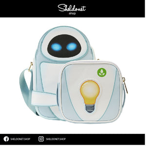 Loungefly:  Pixar Moments - Wall-E Date Night Crossbuddies Bag (Glow In The Dark)