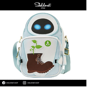 Loungefly:  Pixar Moments - Wall-E Date Night Crossbuddies Bag (Glow In The Dark)