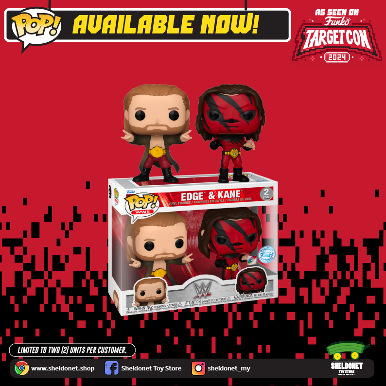 Pop! WWE: Edge & Kane (2-Pack) [Exclusive] (As Seen On TARGET CON 2024)