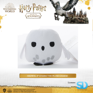 HARRY POTTER - Hedwig 4" Character Plush Charm - Sheldonet Toy Store