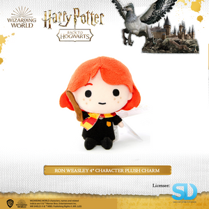 HARRY POTTER - Ron Weasley 4" Character Plush Charm - Sheldonet Toy Store