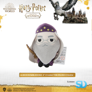 HARRY POTTER - Albus Dumbledore 4" Character Plush Charm - Sheldonet Toy Store