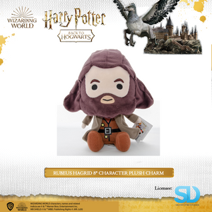 HARRY POTTER - Rubeus Hagrid 8" Character Plush Charm - Sheldonet Toy Store