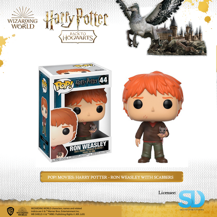 POP! Movies: Harry Potter - Ron Weasley with Scabbers