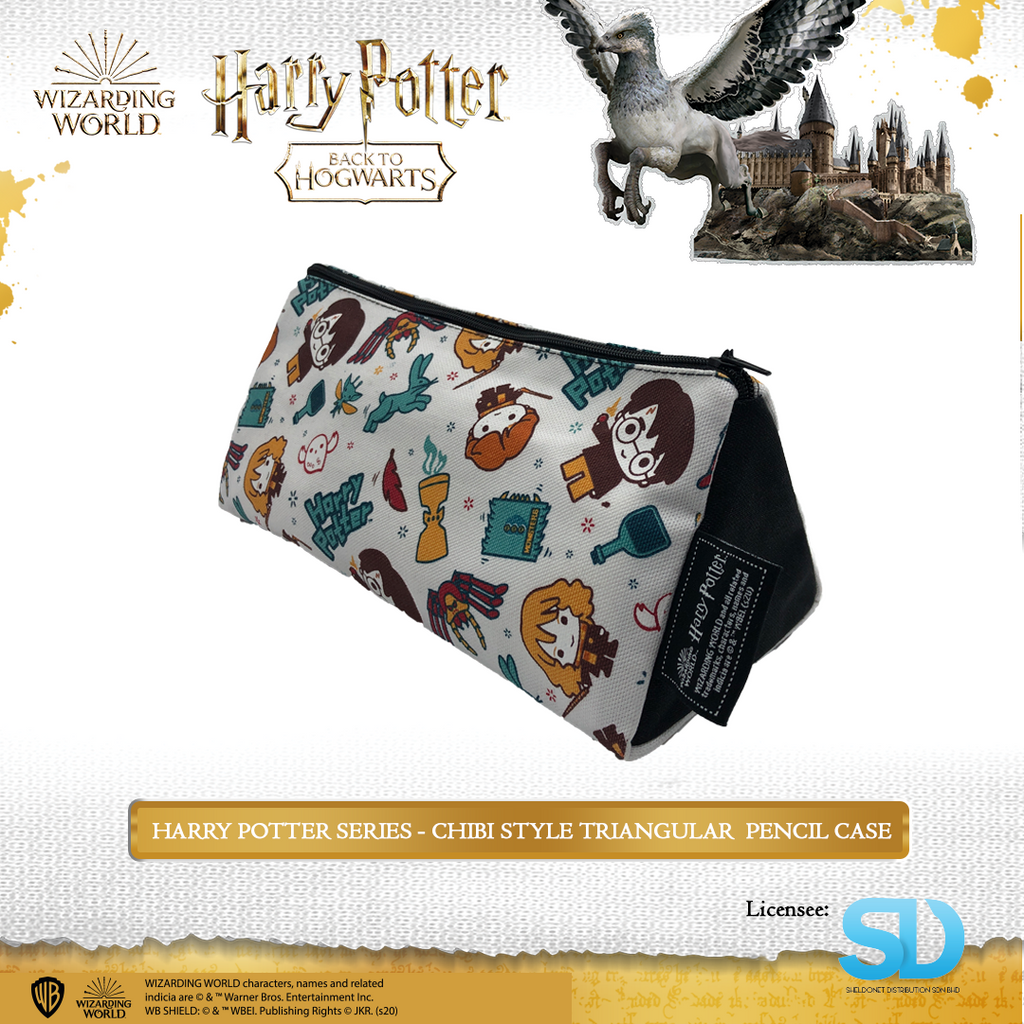 Wizarding World of Harry Potter - Chibi Style Triangular Pencil Case - Sheldonet Toy Store