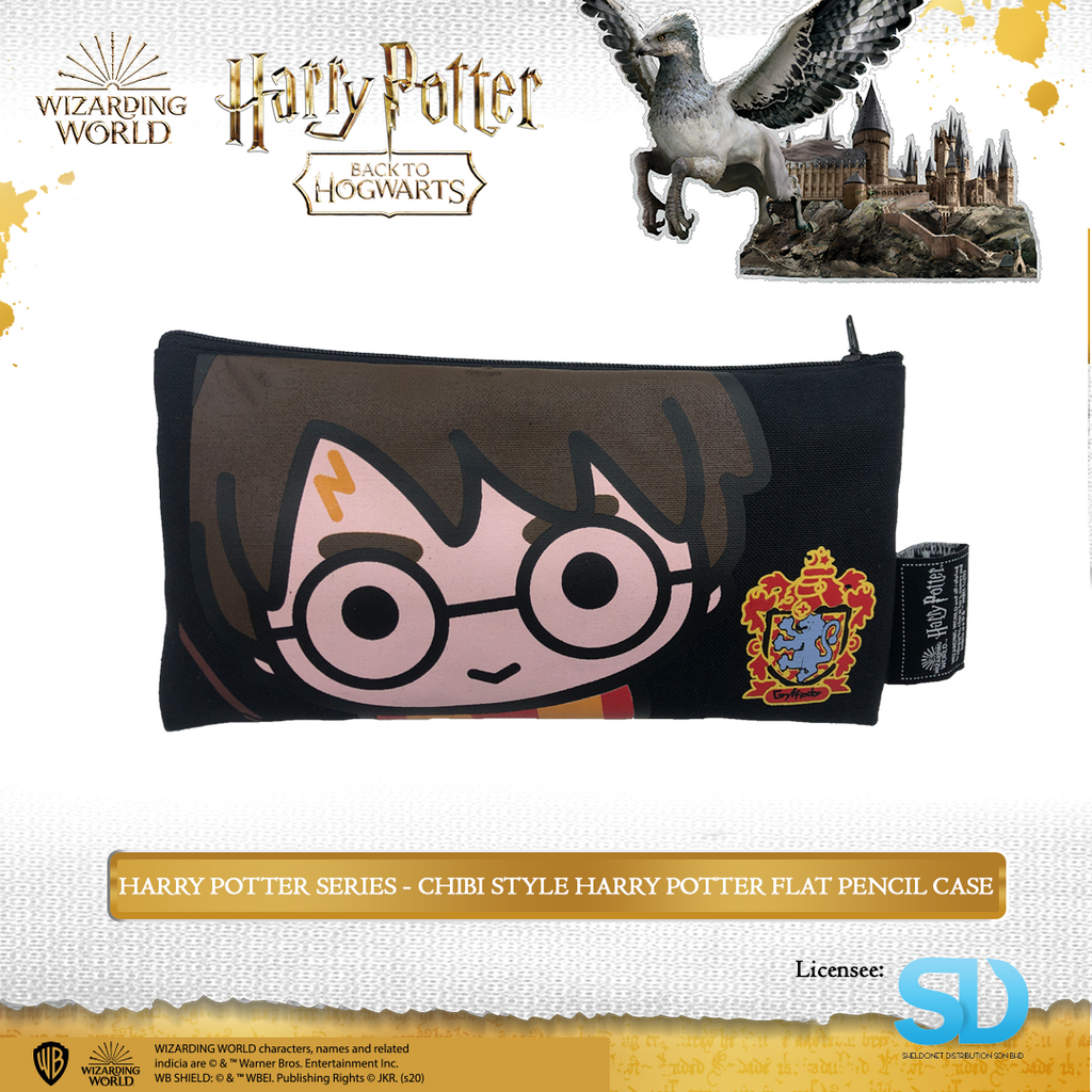Wizarding World of Harry Potter - Chibi Style Harry Potter Flat Pencil Case - Sheldonet Toy Store