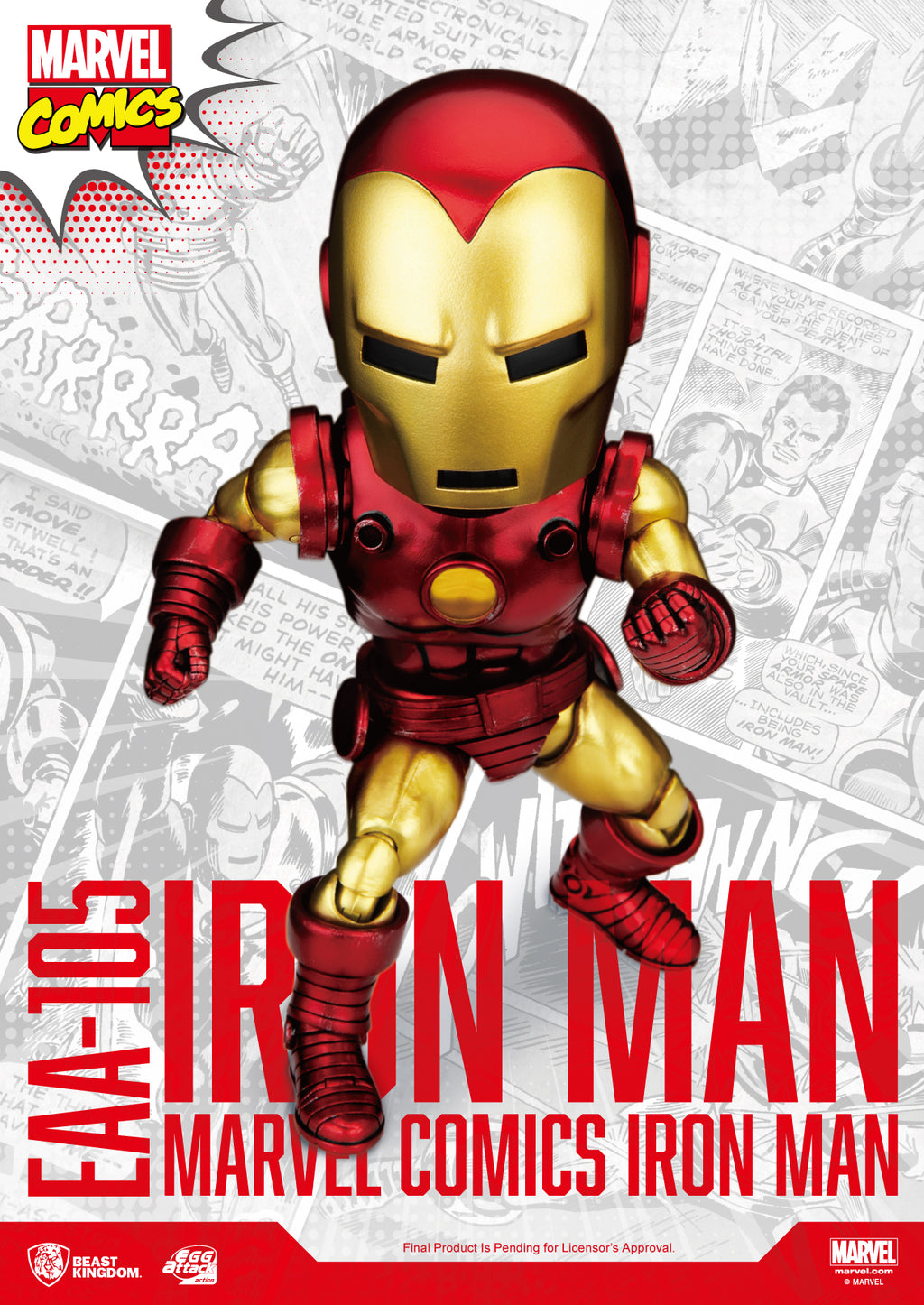 Beast Kingdom: EAA-105 Marvel Comics Iron Man Classic Version