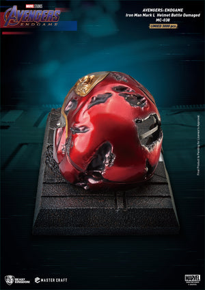 Beast Kingdom: MC-038 Avengers: Endgame Master Craft Iron Man Mark50 Helmet Battle Damaged