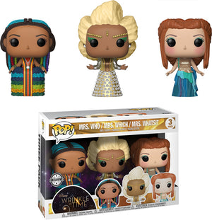 Pop! Disney : A Wrinkle In Time - Mrs. Who, Whatsit & Which 3 Pack [Exclusive] - Sheldonet Toy Store