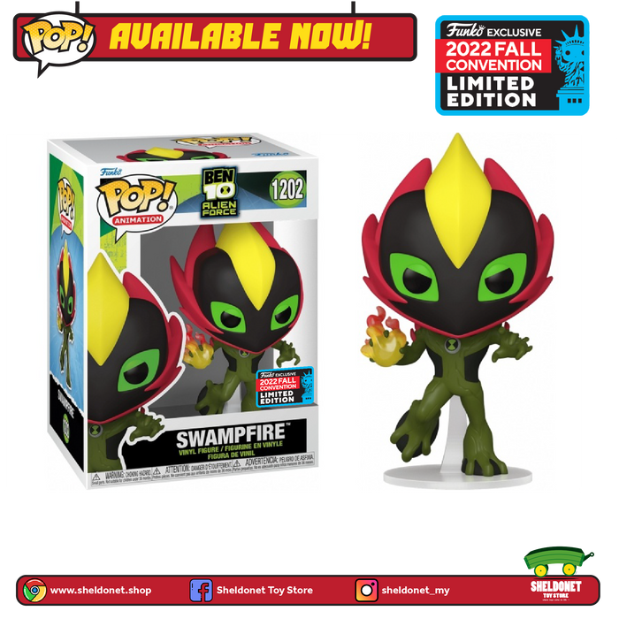 Pop! Animation: Ben 10 Alien Force - Swampfire [Fall Convention Exclusive 2022]