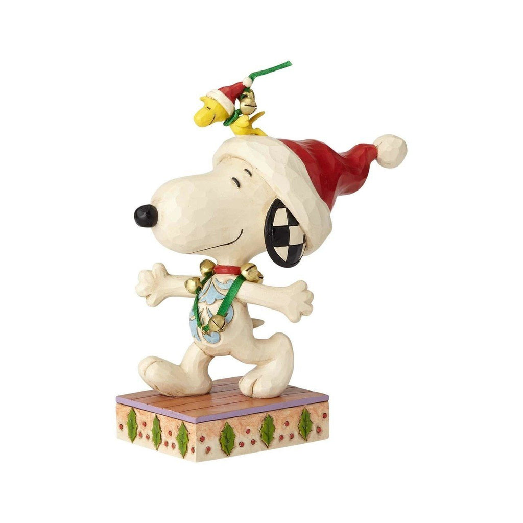 Enesco : Peanuts by Jim Shore - Snoopy and Woodstock with Jingle Bells - Sheldonet Toy Store