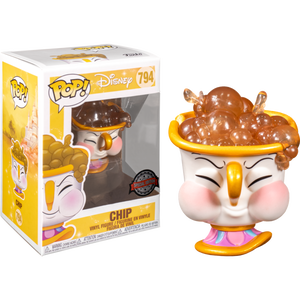 Pop! Disney: Beauty & The Beast - Chip with Bubbles (Exclusive) - Sheldonet Toy Store