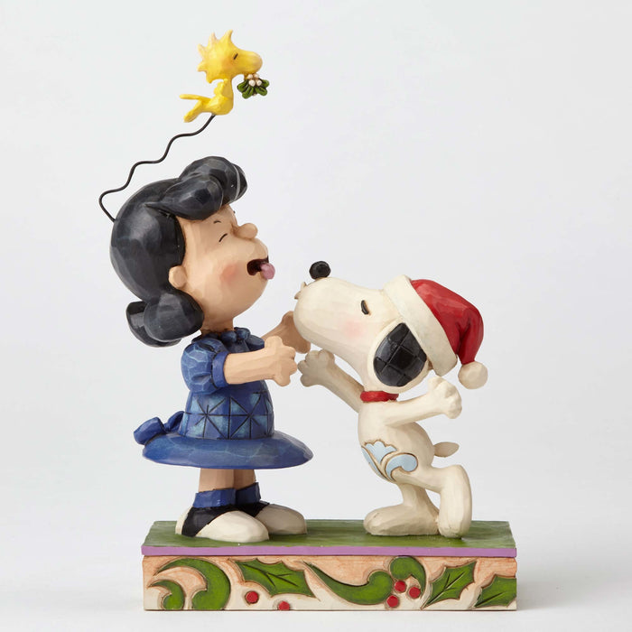 Enesco : Peanuts by Jim Shore - Snoopy & Lucy Mistletoe Mischief