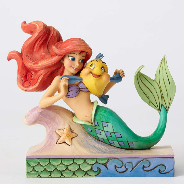 Enesco : Disney Traditions - Ariel With Flounder