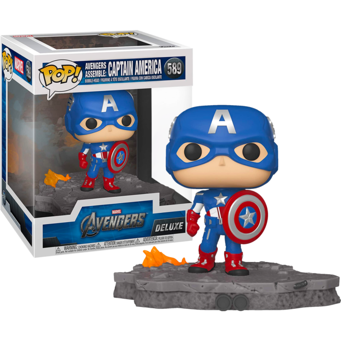 Pop! Deluxe: Avengers - Captain America (Assemble) [Exclusive] - Sheldonet Toy Store