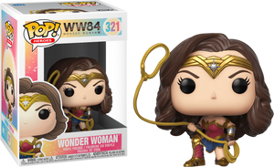 [GOING WONDERS WITH WONDER WOMAN T-SHIRT BUNDLE] Pop! Heroes: Wonder Woman 1984 - Wonder Woman with Lasso (Metallic) + T-Shirt Bundle - Sheldonet Toy Store