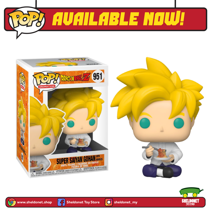 [IN-STOCK] Pop! Animation: Dragonball Z - Super Saiyan Gohan With Noodles