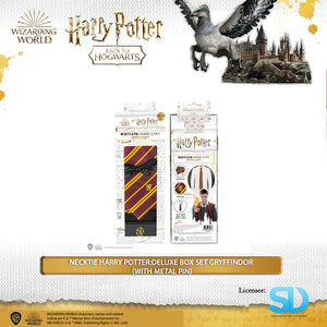 Cinereplica: Necktie Harry Potter: Deluxe Box Set Gryffindor (With Metal Pin)