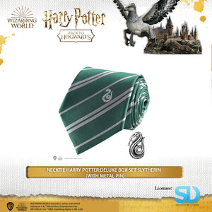Cinereplica: Necktie Harry Potter:Deluxe Box Set Slytherin  (With Metal Pin)