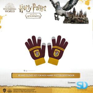 Cinereplica: Beanie/Gloves Set For Kids Harry Potter: Gryffindor